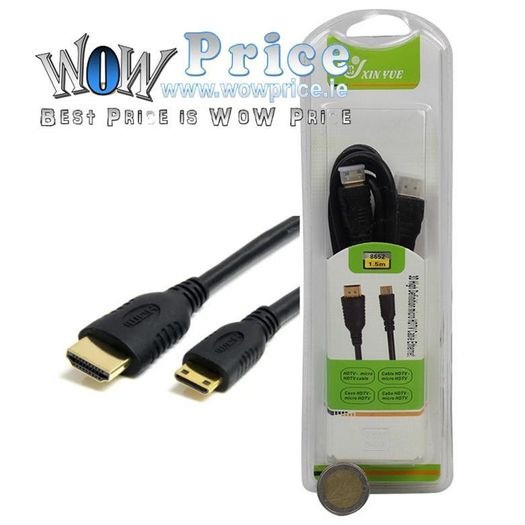 4878 1.5m Mini HDMI to HDMI HD Digital Camcorder Cable