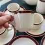 Mid Century Alfred Meakin Demitasse Set, 15 Piece English Coffee Service, 1950s Image 10