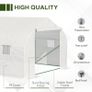 6 x 3 x 2m Walk in Polytunnel Greenhouse with Windows and Door for Garden, Backyard Image 2