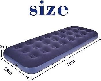 NEW SALE | Single Size Air Mattress Inflatable Bed,Blow Up Mattress Camping Sleeping Pad