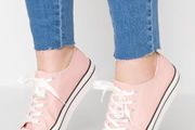 Light Pink Canvas Sneakers size 40