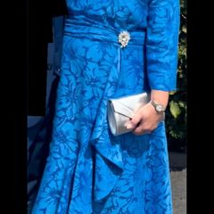 Cassandra Ladies dress with matching facinator Mother of the bride or Mother of the groom