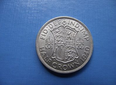 1940 Great Britain. George VI. Silver Half Crown. Superb Condition!