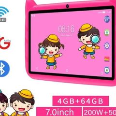 7 Inch Kid Tablet Android 13, 4GB RAM 64GB ROM,1TB Expand,5G WiFi,4000MAH Battery,Dual Camera, Children's Gift Kids Software
