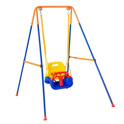 Swing Sets for Backyard 3 in 1 Toddler Swing Set with 4 Sandbags Foldable