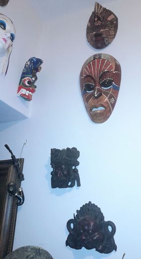 Extensive collection of 35 wall masks