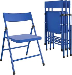 Safety 1st kids pinch-free folding chair 4-pack - Blue
