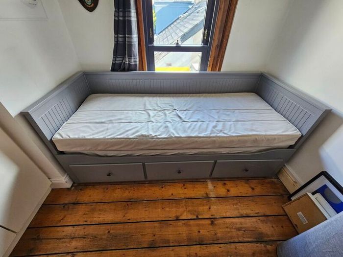 IKEA HEMNES day-bed with 3 drawers, grey finish