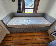 IKEA HEMNES day-bed with 3 drawers, grey finish