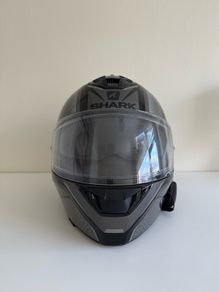 Shark helmet black with Cardo Bluetooth connect