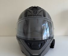 Shark helmet black with Cardo Bluetooth connect