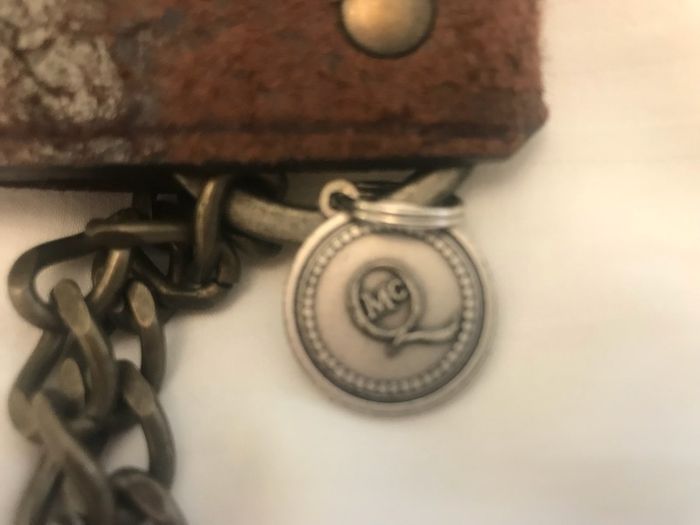 100% Authentic Alexander McQueen Brown Leather Belt