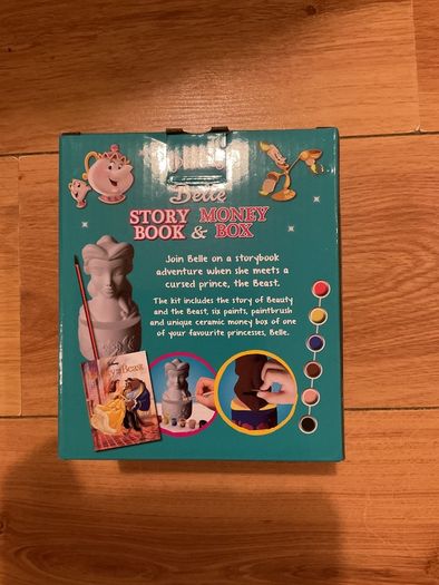 Disney Princess Belle Story Book Money Box and Paint Kit