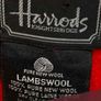 Vintaqe Harrods Unisex Lambswool Scarf Image 5