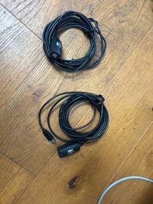 10 metre USB booster cables x 2