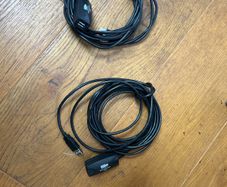 10 metre USB booster cables x 2
