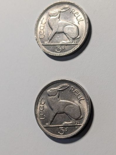 Irish Coins , lovely Rabbits