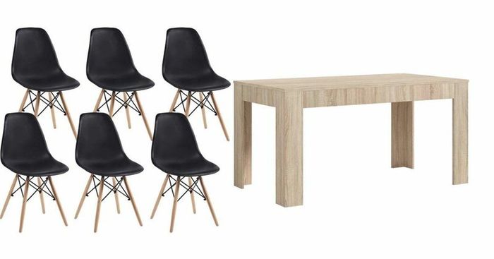 6-Seater Nordic Oak Dining Set