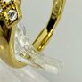 Amber & Cubic Zirconia Ring Image 8
