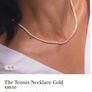 Dylan Oaks Gold Tennis Necklace Image 3