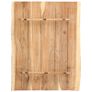 Table Top Solid Acacia Wood 80x(50-60)x3.8 cm Image 2