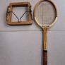 Vintage Symonds Tennis Racket with Wooden Press Image 3