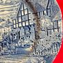 Enoch Wedgwood "Dickens coaching days"  Blue  dinner plate Image 4
