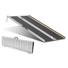Portable Wheelchair Ramp, 152 cm 363 kg Capacity, Non-Slip Aluminum Folding Threshold Ramp, Foldable Mobility Scooter Ramp Wheel Chair Ramp, Handicap Ramp for Home Steps, Stairs, Doorways, Curbs