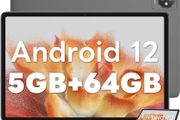 Tablet Android 12 Tab7 WIFI Tablets 10 Inch 5GB 64GB TF 1TB Quad Core Processor 1280x800 HD IPS Screen 6580mAh Battery Google GMS Certified Tablet PC Type C Bluetooth Grey (FREE POSTAGE)