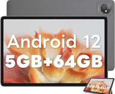 Tablet Android 12 Tab7 WIFI Tablets 10 Inch 5GB 64GB TF 1TB Quad Core Processor 1280x800 HD IPS Screen 6580mAh Battery Google GMS Certified Tablet PC Type C Bluetooth Grey (FREE POSTAGE)
