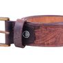 Premium Embossed Genuine Leather Belt Stylish Vintage Designer Belt Durable Formal & Casual Waist Belt Image 5