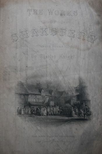Antique (big and heavy) Imperial Shakespeare 1800s, Charles Knight, ,Volume 1