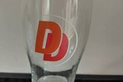 Double Diamond pint glass and beer mats