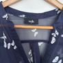 Navy Blue Wallis Sheet V-neck Top size - XL Image 2