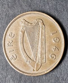 Ireland 1946 Beautiful Half 1/2 Penny Coin