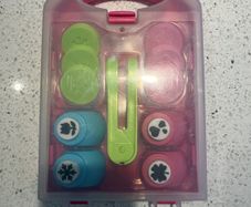 Paper punch & Embossing stamp set - excellent condition