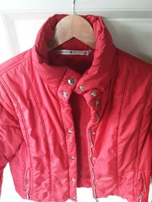 ladies red tommy hilfigher jacket