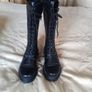 Boots Ladies Rieker Zip Lace High Leg Boot Size 38 (5) Image 5