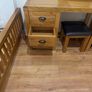 Solid Oak Bedroom Furniture (Double Bed, Mattress, Locker, Dressing table, Chest) Image 9