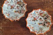 Antique handpainted wall plates