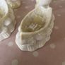 Vintage Belleek China Psir bud vases & Pair of Rowing boats Image 3