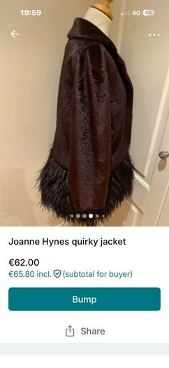 Joanne Hynes quirky brown jacket size 12