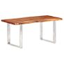 Dining Table with Live Edges Solid Acacia Wood 200 cm 6 cm Image 9