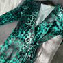 (Silk Fred) Leopard print maxi wrap dress. Size 10 Image 5