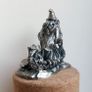 Metal Figure With Crystal - The Wizard Of The Lake Image 5