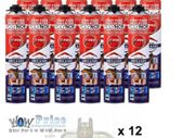 31711 POLYNOR PRO 12pcs - Spray Polyurethane Insulation For Wall, Pipe, Attic, Van etc.