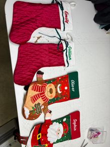 Christmas socks for embroidery