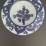 Teapot Blue White Hexagon Shape Brass Handle Floral Image 6