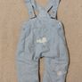 lined Dungaree,s And Fleece Top set Image 5