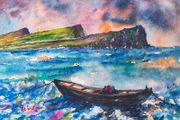 the three sisters watercolour